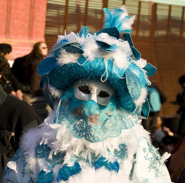 Evento de celebración del Carnaval de Venecia en la Plaza de San Marcos —  Fotos de Stock