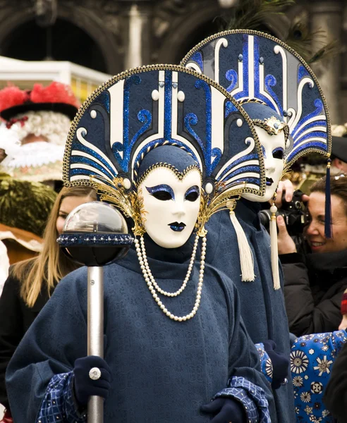 Венецианский карнавал на площади Сан-Марко — стоковое фото
