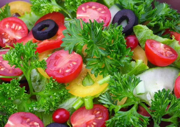 Salada de fundo salada — Fotografia de Stock