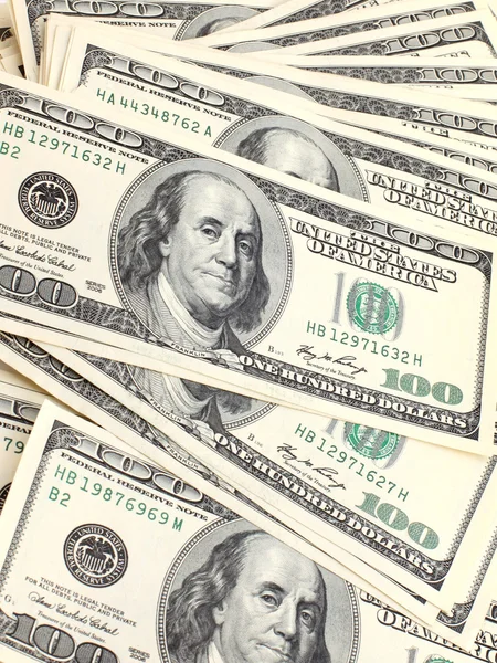 Uang kertas Dollar latar belakang — Stok Foto