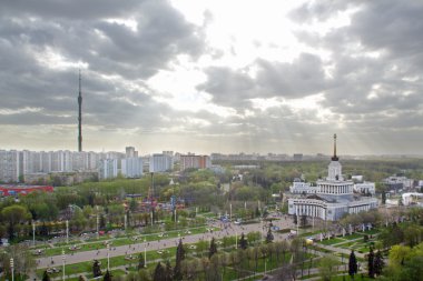 Moscow, 2012. VDNH and Ostankino from the height of the Ferris wheel