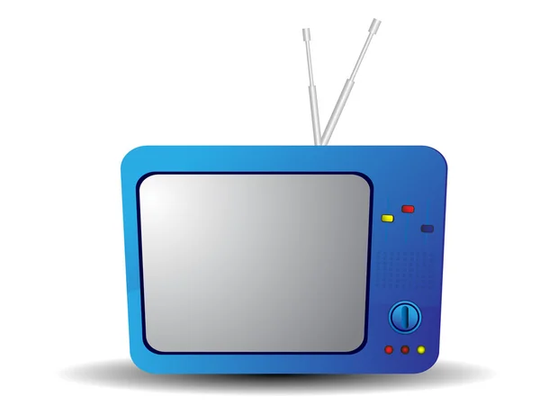 Televisión azul — Archivo Imágenes Vectoriales