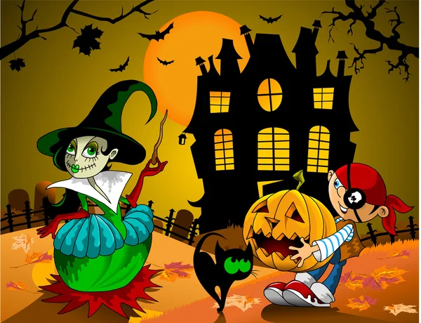 Octobre Halloween — Image vectorielle