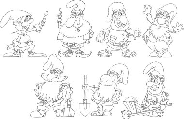 Gnomes builders clipart