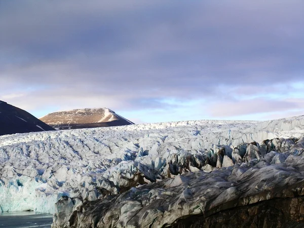 Calving glacier frot — Stock Photo, Image
