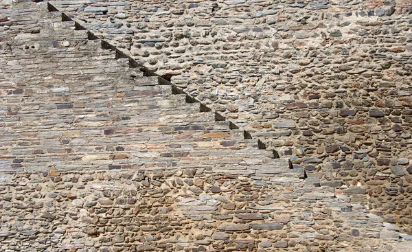 Konsistens av sten trappa i slott — Stockfoto
