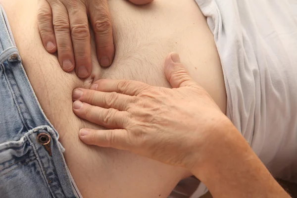 Dolor en el abdomen — Foto de Stock