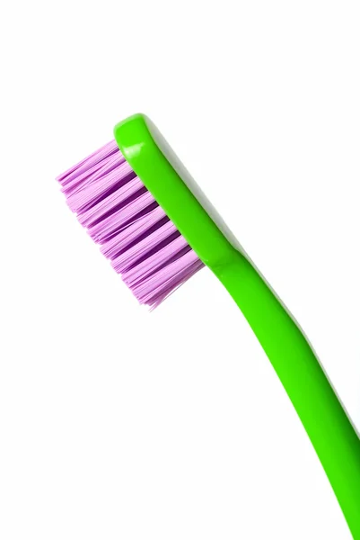 Cepillo de dientes de color aislado sobre fondo blanco —  Fotos de Stock