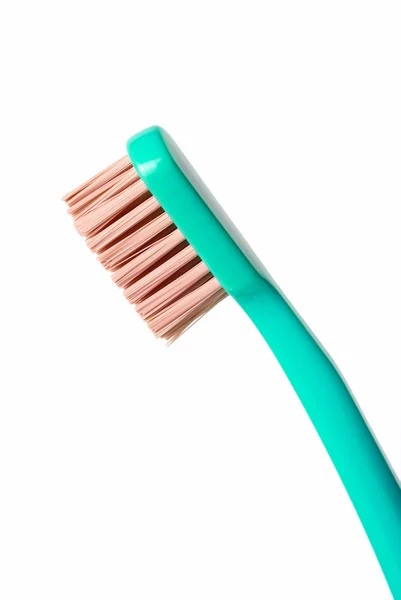 Beyaz arka plan üzerinde izole renkli diş fırçası — Stok fotoğraf