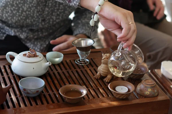 传统的茶艺表演 — 图库照片