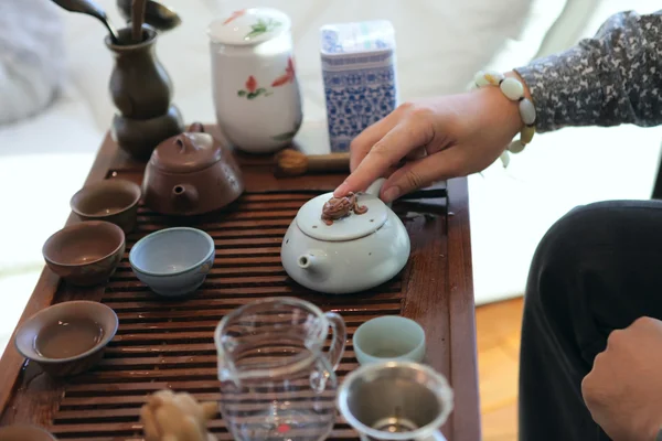 Традиционная чайная церемония — стоковое фото