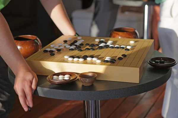 Ir chinês jogo de tabuleiro — Fotografia de Stock