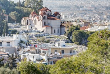 Agia Marina Greek Orthodox Church in Athens, Greece clipart