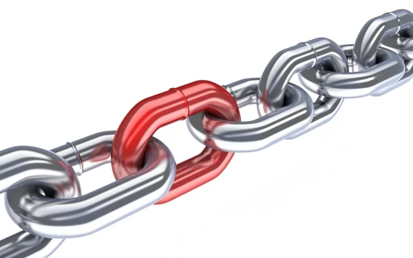 Chain red — Stock Photo, Image