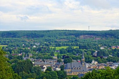 Village in the ardennes (belgium) clipart