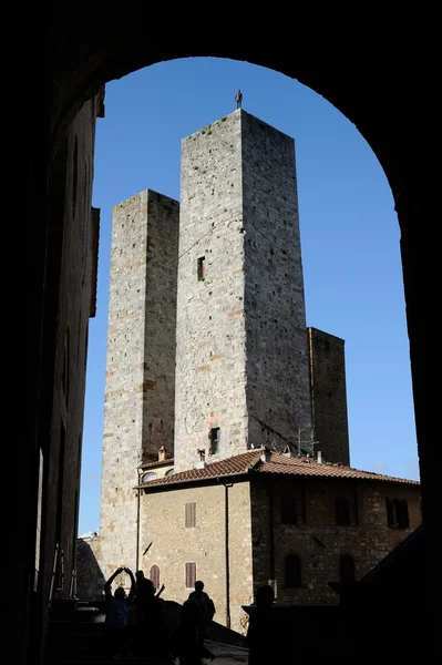 Сан Джиминьяно (Тоскана) ) — стоковое фото