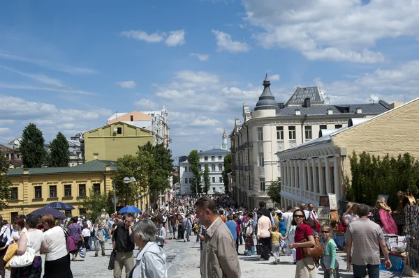 Street of Andriyivsky Uzviz — Stock Photo, Image
