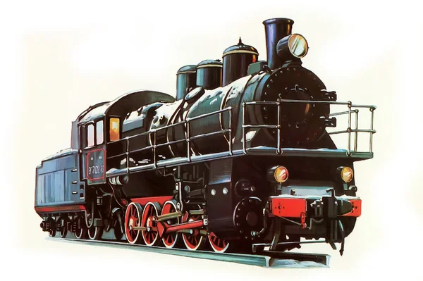 Locomotive Eu702-89 — Stock Photo, Image