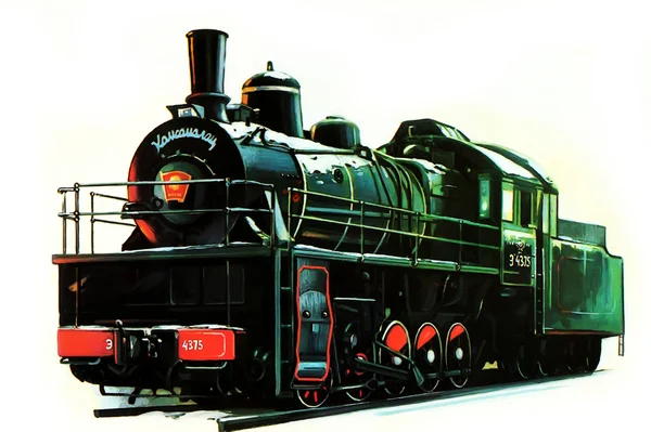 Locomotiva Esh-4375 — Fotografia de Stock