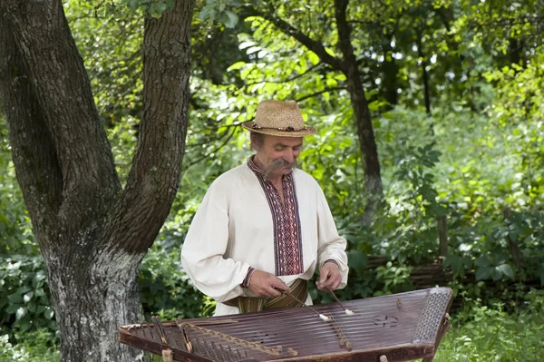 Um músico folk ucraniano — Fotografia de Stock