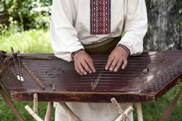 stock image A Ukrainian folk musician