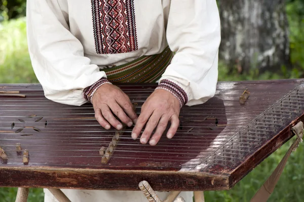 Μια ουκρανική μουσικός folk — Φωτογραφία Αρχείου