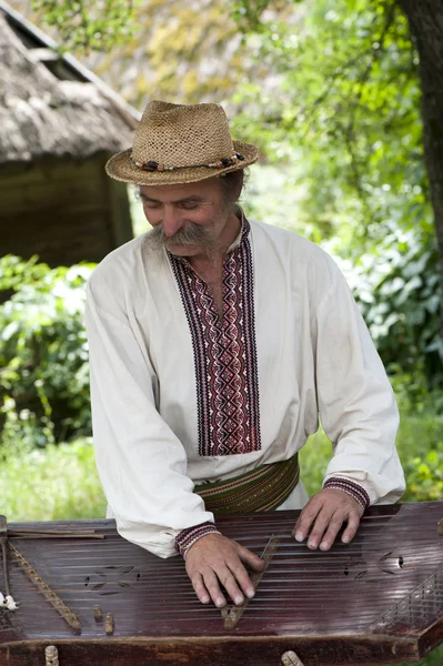 stock image A Ukrainian folk musician