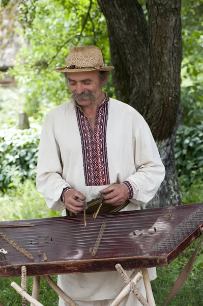 stock image A Ukrainian folk musician