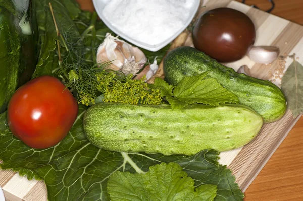 Verduras y verduras condimento especias — Foto de Stock