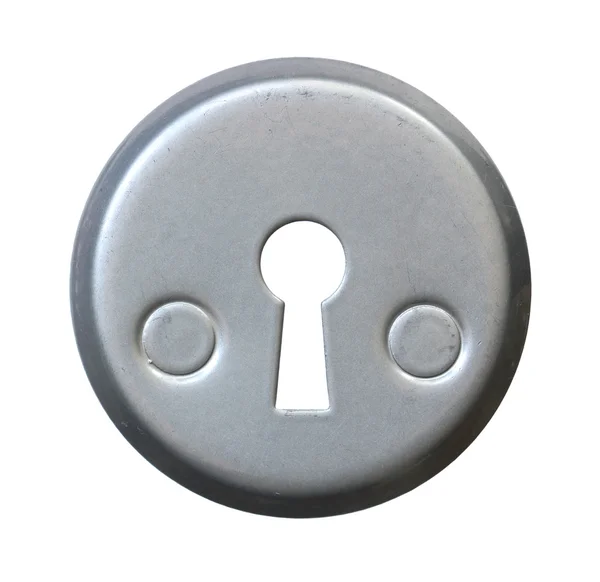 Keyhole on white background. — Stock Photo, Image