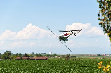 Crop Duster Making a Turn clipart