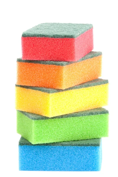 Esponjas de cozinha coloridas — Fotografia de Stock