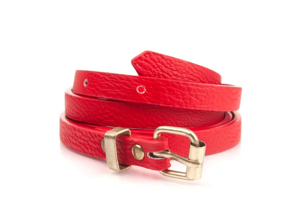 Red fashion belt — Stock Photo, Image