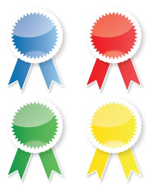 Vector illustration of badges clipart