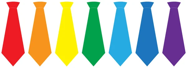Krawat zestaw ilustracji wektorowych — Wektor stockowy