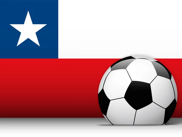 Küba futbol topuyla bayrak arka plan — Stok Vektör