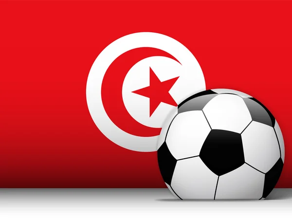 Balle de football Turquie avec fond de drapeau — Image vectorielle