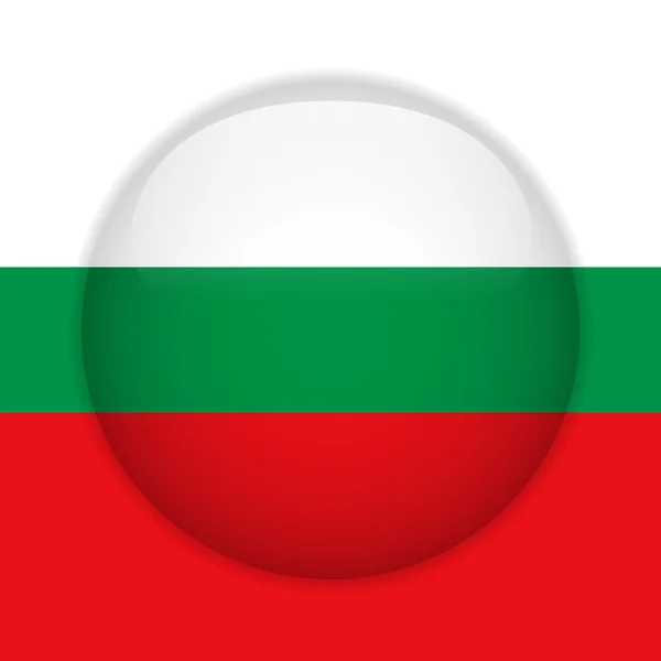 Bulgaria Flag Glossy Button — Stock Vector
