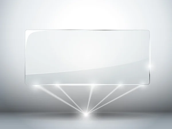 Fond de plaque de verre avec des lasers — Image vectorielle
