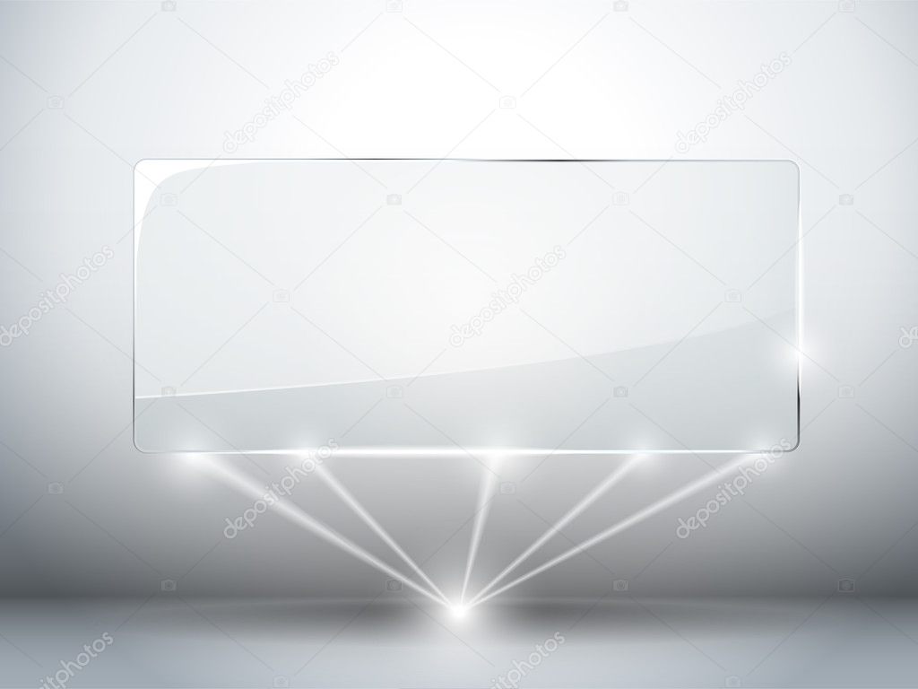 Glass Plate Background with Lasers