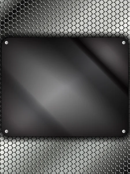 Скляний метал Срібний квадрат — стоковий вектор