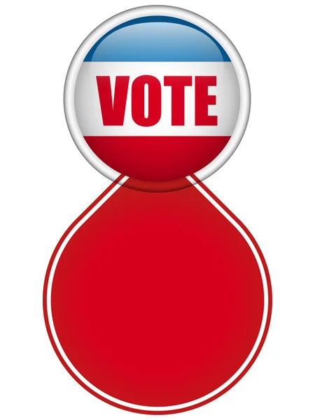 Botón de voto de elecciones de Estados Unidos. — Archivo Imágenes Vectoriales