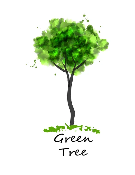 Árbol verde — Archivo Imágenes Vectoriales