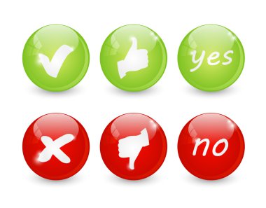 Yes or No clipart