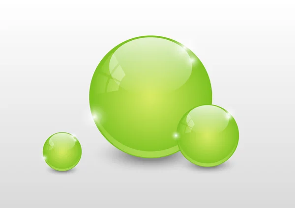 Πράσινο μπάλες — Διανυσματικό Αρχείο