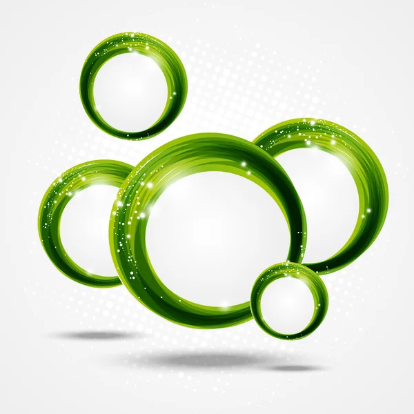 Zielony okrągły — Wektor stockowy