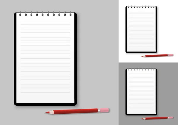 Notebook fond — Image vectorielle