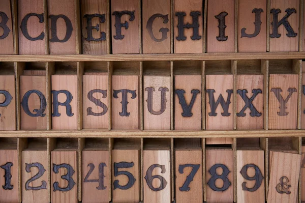 stock image Redwood Letter Blocks with Brands