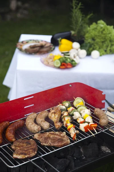 stock image Cooking on the barbecue grill