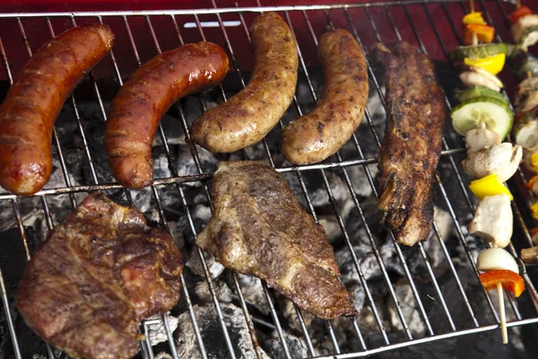 stock image Grilling at summer weekend